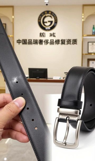 gucci古驰腰带皮带剪短打孔维修修复翻新_腰带修理_腰带翻新方法